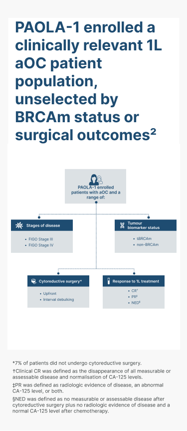 PAOLA-1 patient enrolment criteria 