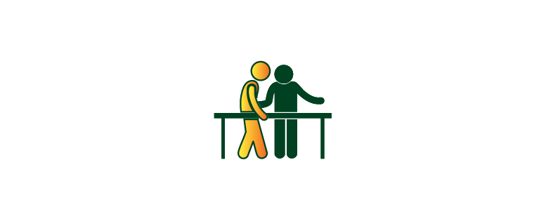 Physiotherapist aiding patient in walking